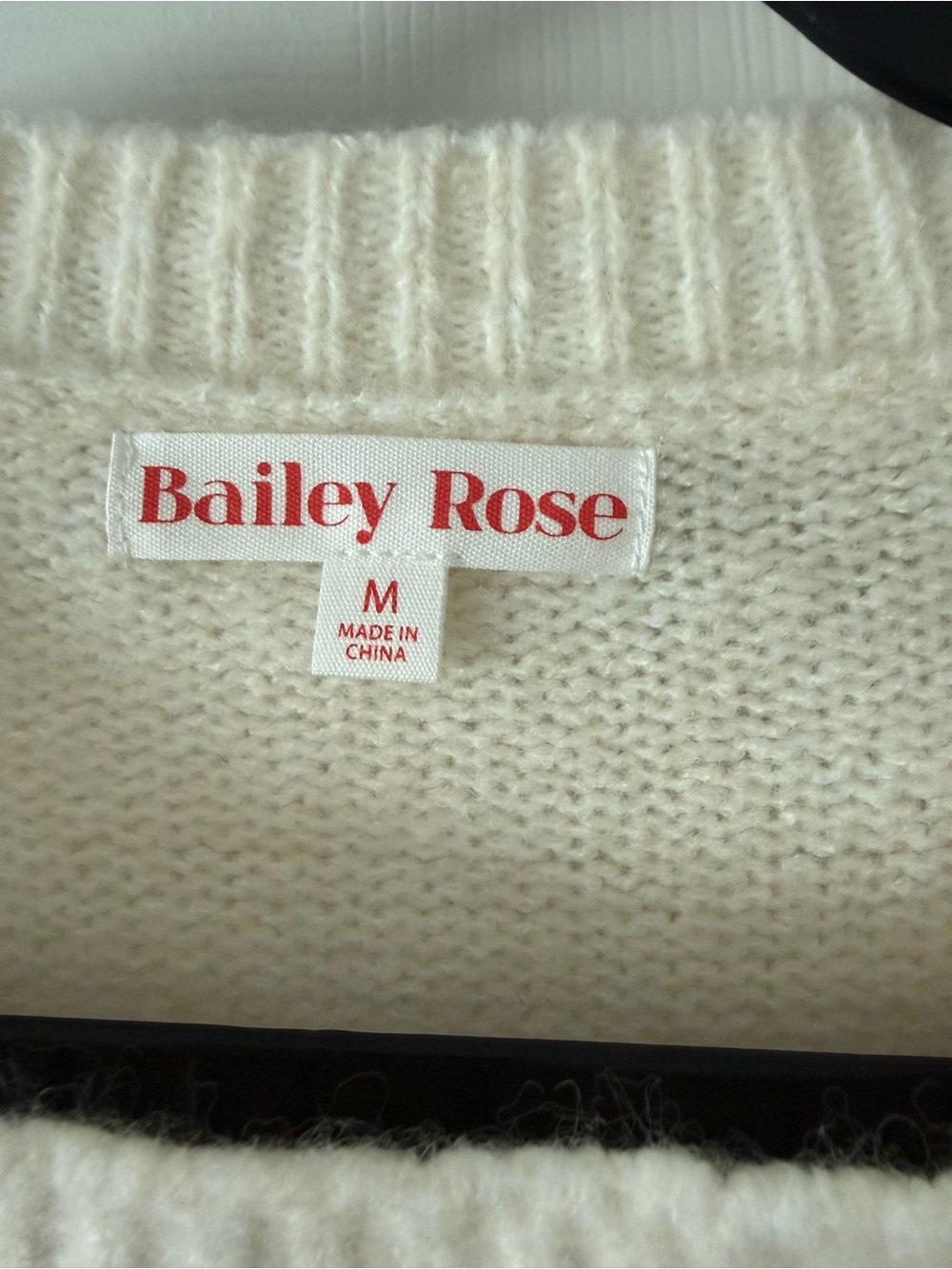 Bailey Rose Dog Sweater size Medium Cream Dachshund - Picture 4 of 8